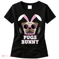 Pugs Bunny Happy Easter Puggy Pug Lover Easter Bunny Dog Women's T-Shirt thumb 0