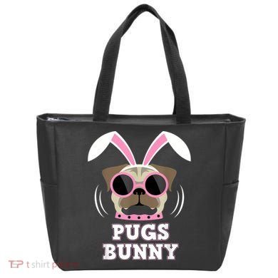 Pugs Bunny Happy Easter Puggy Pug Lover Easter Bunny Dog Tote Bag