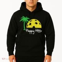 Pickle Ball Happy Hour Palm Tree Pickleball Women Hoodie thumb 2