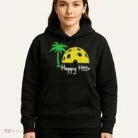 Pickle Ball Happy Hour Palm Tree Pickleball Women Hoodie thumb 5