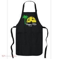 Pickle Ball Happy Hour Palm Tree Pickleball Women Apron thumb 0