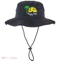 Pickle Ball Happy Hour Palm Tree Pickleball Women Bucket Hat thumb 0