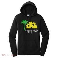 Pickle Ball Happy Hour Palm Tree Pickleball Women Women's Hoodie thumb 0