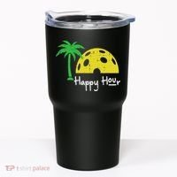 Pickle Ball Happy Hour Palm Tree Pickleball Women Tumbler thumb 0