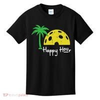 Pickle Ball Happy Hour Palm Tree Pickleball Women Kids T-Shirt thumb 0