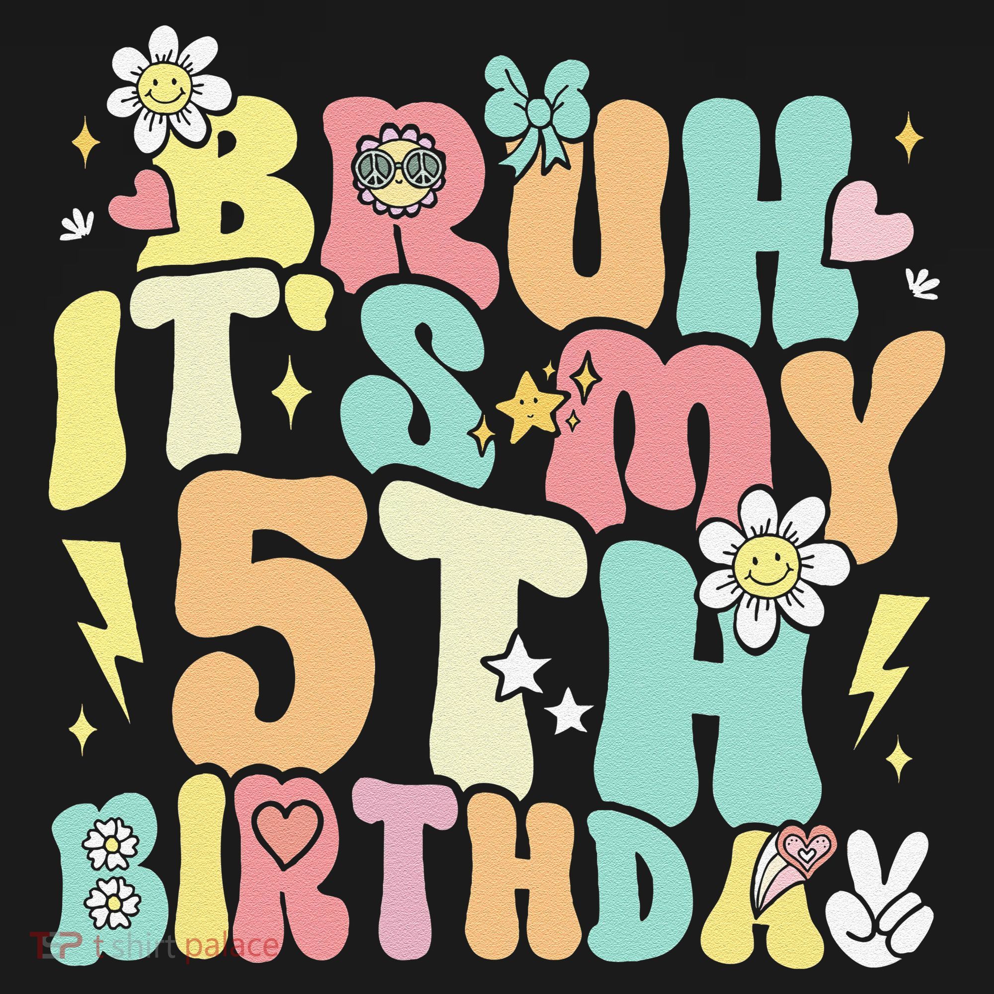 Pastel Bruh ItS My 5th Birthday 5 Year Old Birthday Mousepad