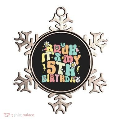 Pastel Bruh ItS My 5th Birthday 5 Year Old Birthday Ornament