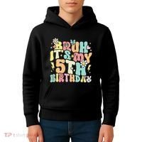 Pastel Bruh ItS My 5th Birthday 5 Year Old Birthday Kids Hoodie thumb 4