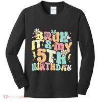 Pastel Bruh ItS My 5th Birthday 5 Year Old Birthday Kids Long Sleeve Shirt thumb 0