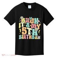 Pastel Bruh ItS My 5th Birthday 5 Year Old Birthday Kids T-Shirt thumb 0