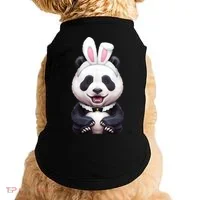 Panda Bear In The Easter Bunny Costume Doggie Tank thumb 0
