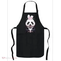 Panda Bear In The Easter Bunny Costume Apron thumb 0