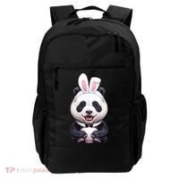 Panda Bear In The Easter Bunny Costume Backpack thumb 0