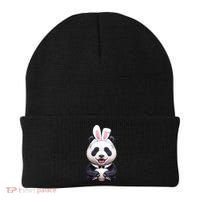 Panda Bear In The Easter Bunny Costume Beanie thumb 0