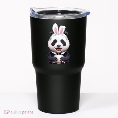 Panda Bear In The Easter Bunny Costume Tumbler