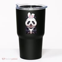Panda Bear In The Easter Bunny Costume Tumbler thumb 0