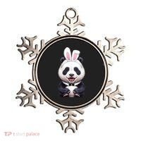 Panda Bear In The Easter Bunny Costume Ornament thumb 0