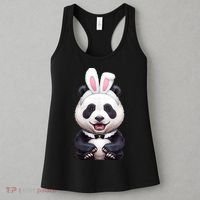 Panda Bear In The Easter Bunny Costume Women's Tank Top thumb 3