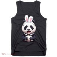 Panda Bear In The Easter Bunny Costume Tank Top thumb 0