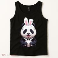 Panda Bear In The Easter Bunny Costume Tank Top thumb 2