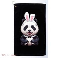 Panda Bear In The Easter Bunny Costume Golf Towel thumb 0