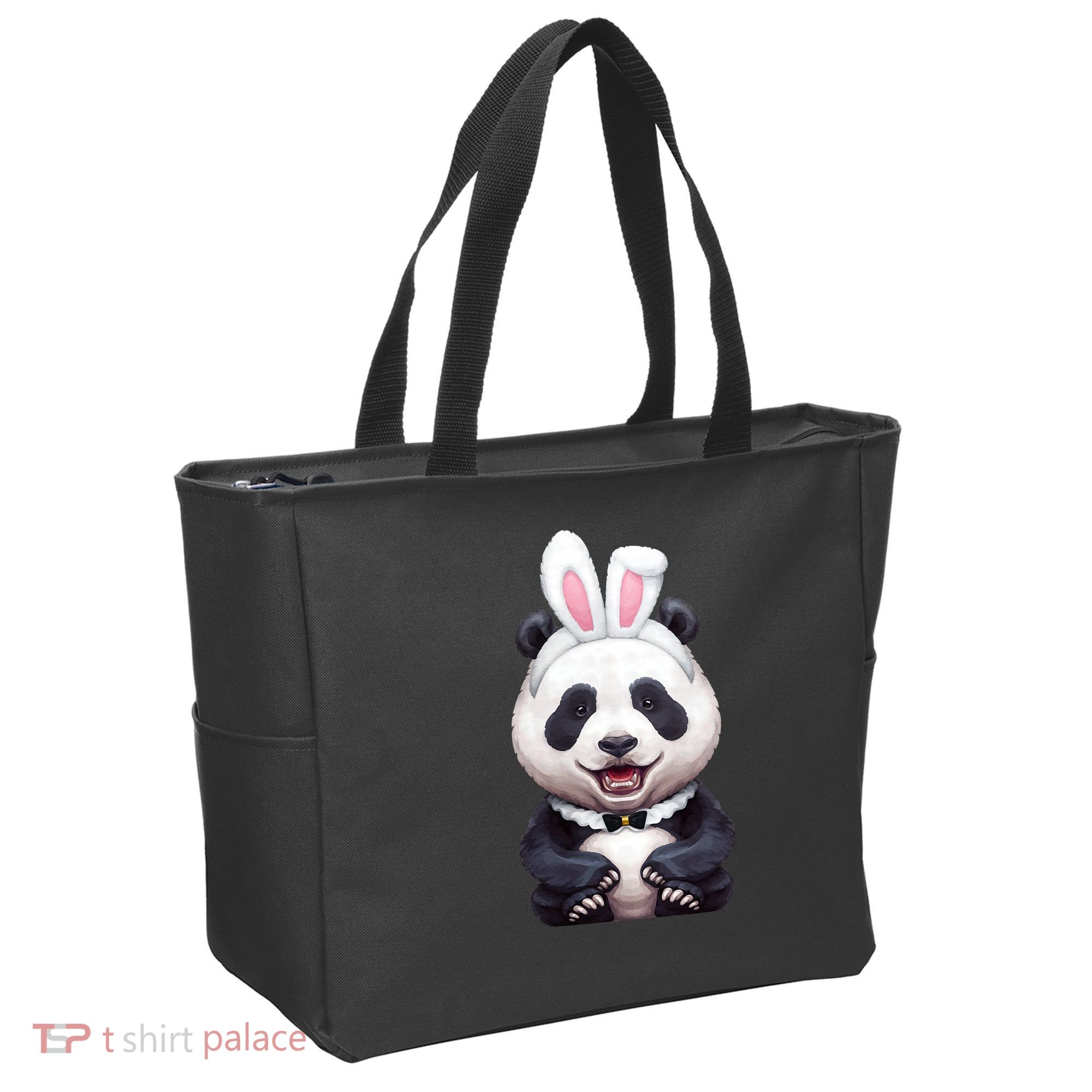 Panda Bear In The Easter Bunny Costume Tote Bag