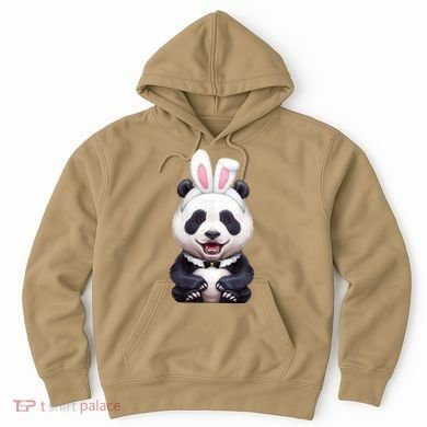 Panda Bear In The Easter Bunny Costume Hoodie