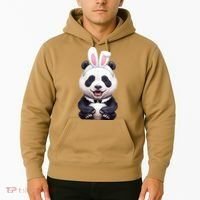 Panda Bear In The Easter Bunny Costume Hoodie thumb 2