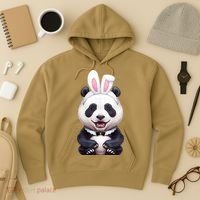 Panda Bear In The Easter Bunny Costume Hoodie thumb 3
