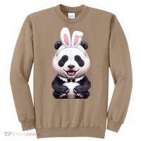 Panda Bear In The Easter Bunny Costume Sweatshirt thumb 0