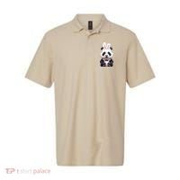 Panda Bear In The Easter Bunny Costume Polo thumb 0