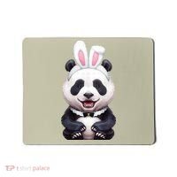 Panda Bear In The Easter Bunny Costume Mousepad thumb 0