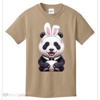 Panda Bear In The Easter Bunny Costume Kids T-Shirt thumb 0