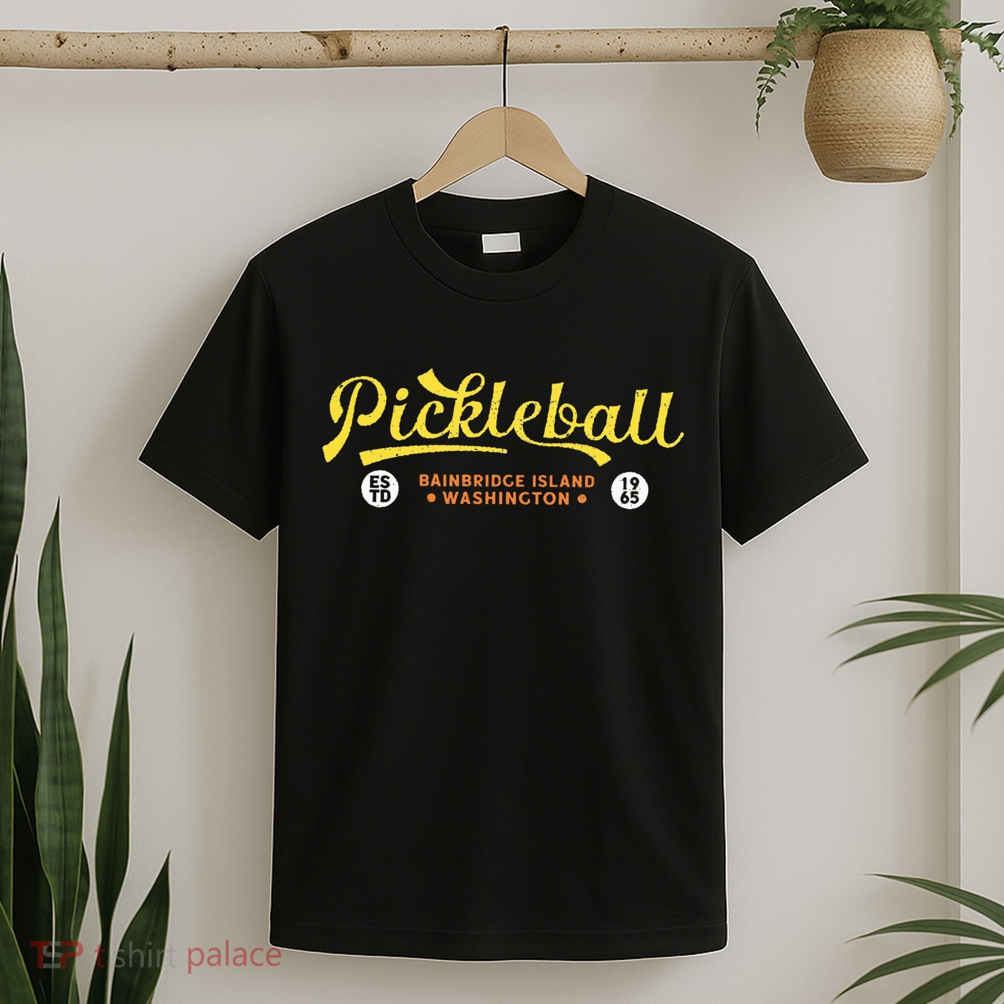 Pickleball Bainbridge Island 1965 Vintage Pickleball T-Shirt