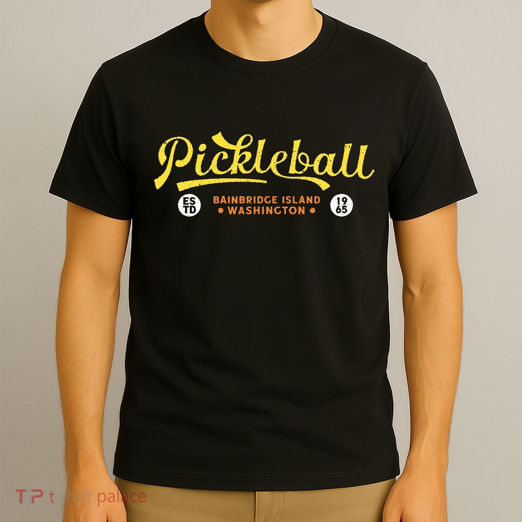 Pickleball Bainbridge Island 1965 Vintage Pickleball T-Shirt