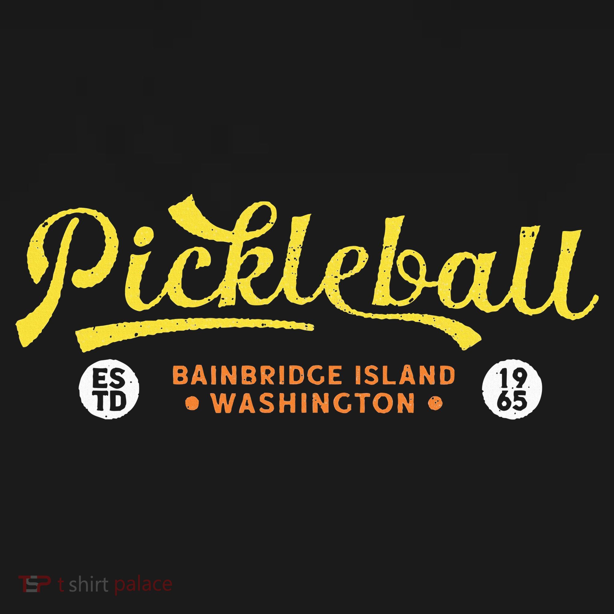 Pickleball Bainbridge Island 1965 Vintage Pickleball T-Shirt
