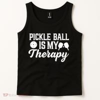 Pickle Ball Is My Therapy Gift For Pickleball Player Team Sport Tank Top thumb 2