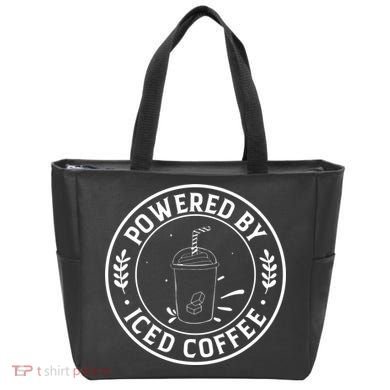 Powered By Iced Coffee Tote Bag
