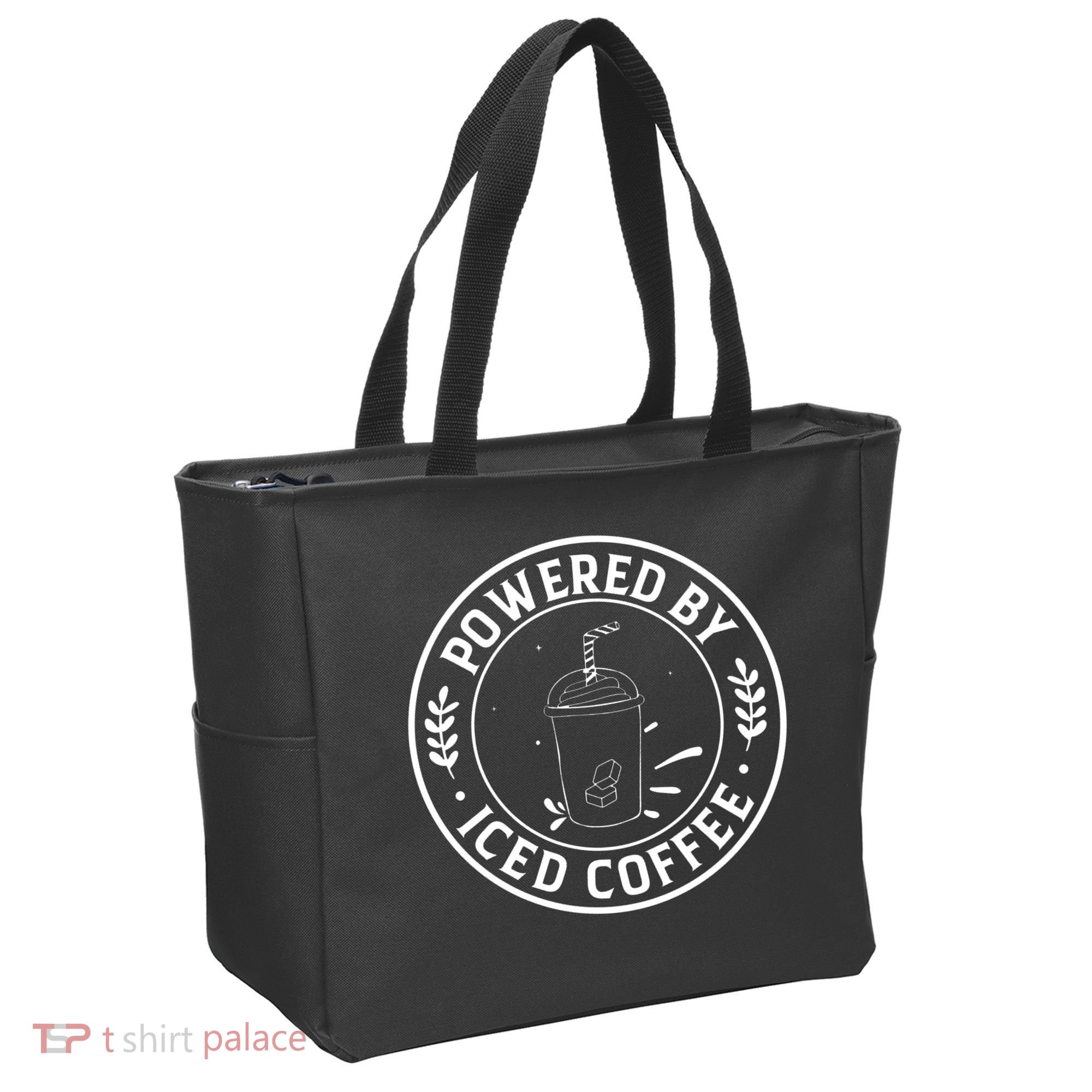 Powered By Iced Coffee Tote Bag