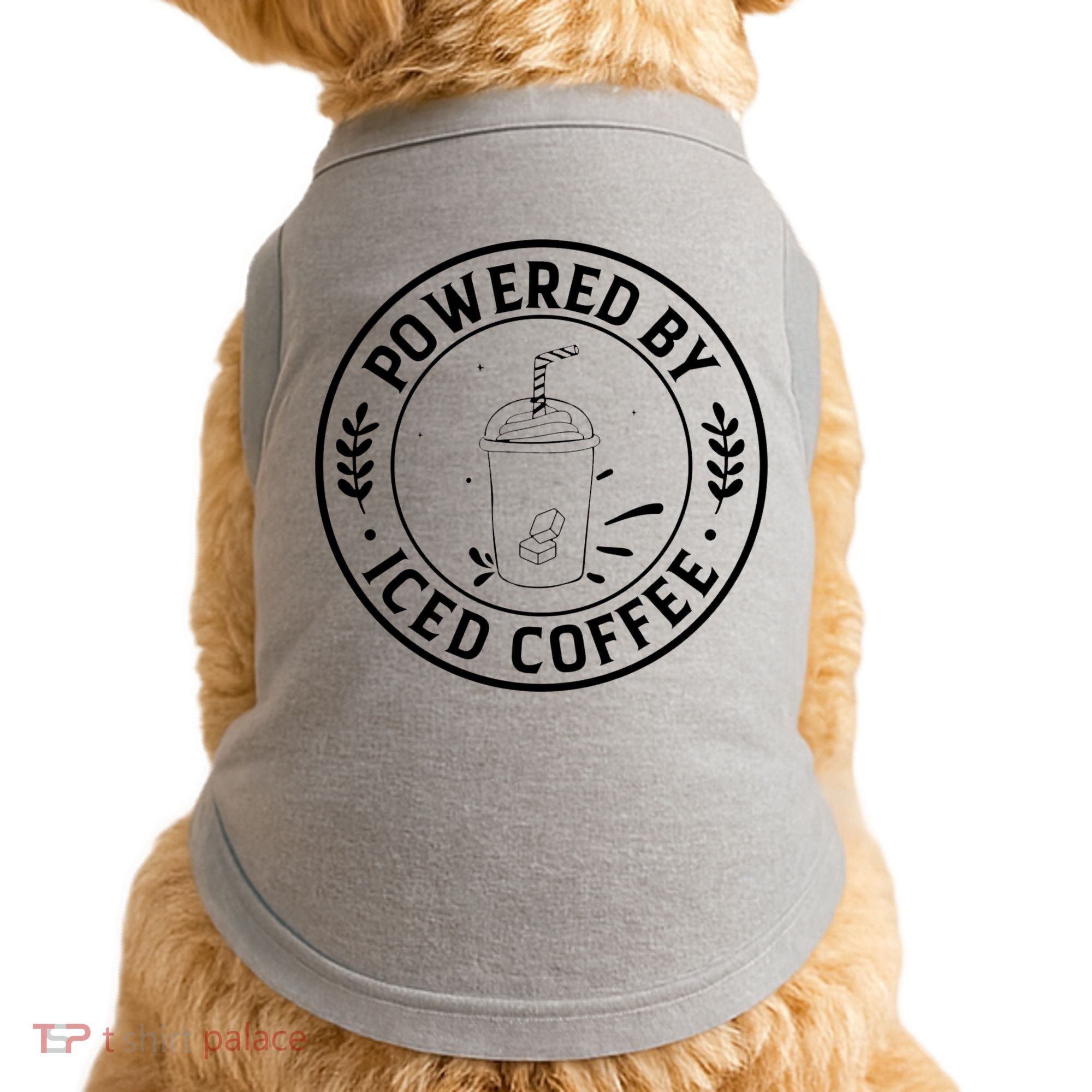Powered By Iced Coffee Doggie Tank