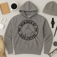 Powered By Iced Coffee Hoodie thumb 3