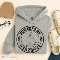 Powered By Iced Coffee Hoodie thumb 4
