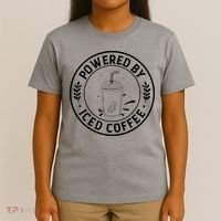 Powered By Iced Coffee T-Shirt thumb 4