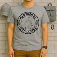 Powered By Iced Coffee T-Shirt thumb 6