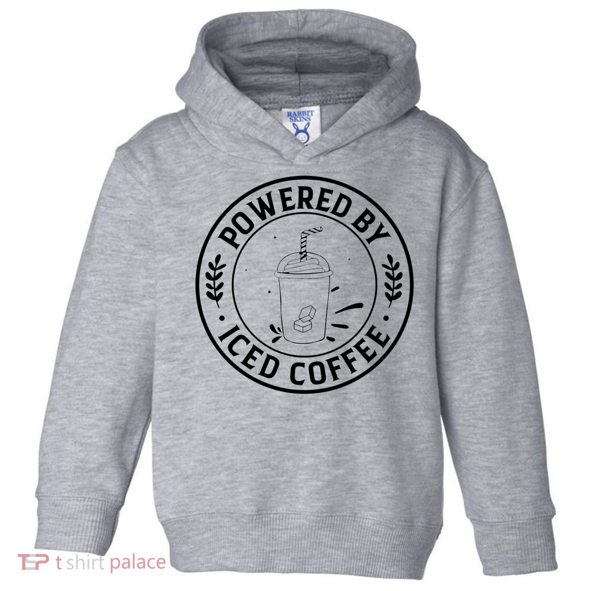 Powered By Iced Coffee Toddler Hoodie