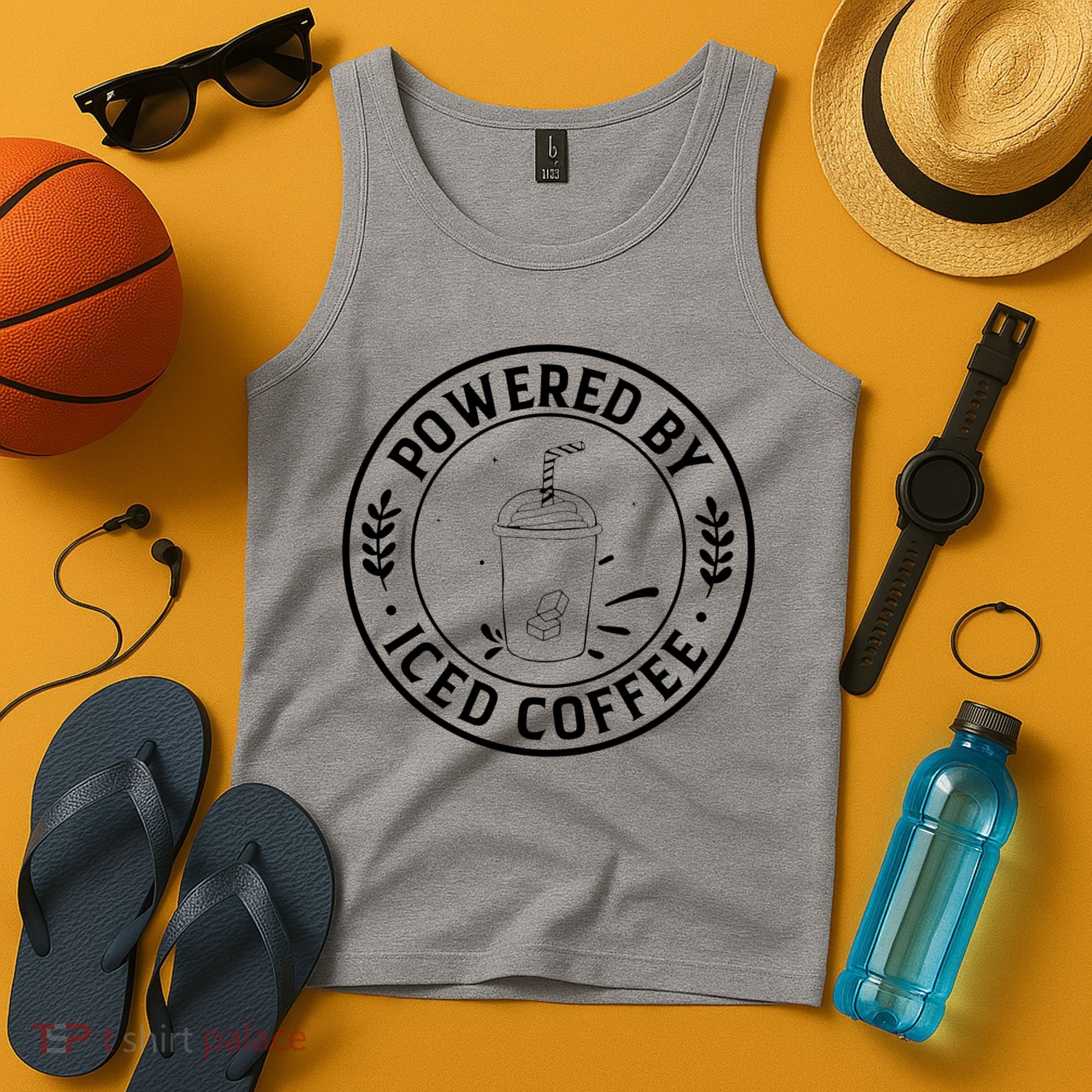 Powered By Iced Coffee Tank Top