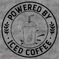 Powered By Iced Coffee Kids Long Sleeve Shirt thumb 2