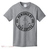 Powered By Iced Coffee Kids T-Shirt thumb 0