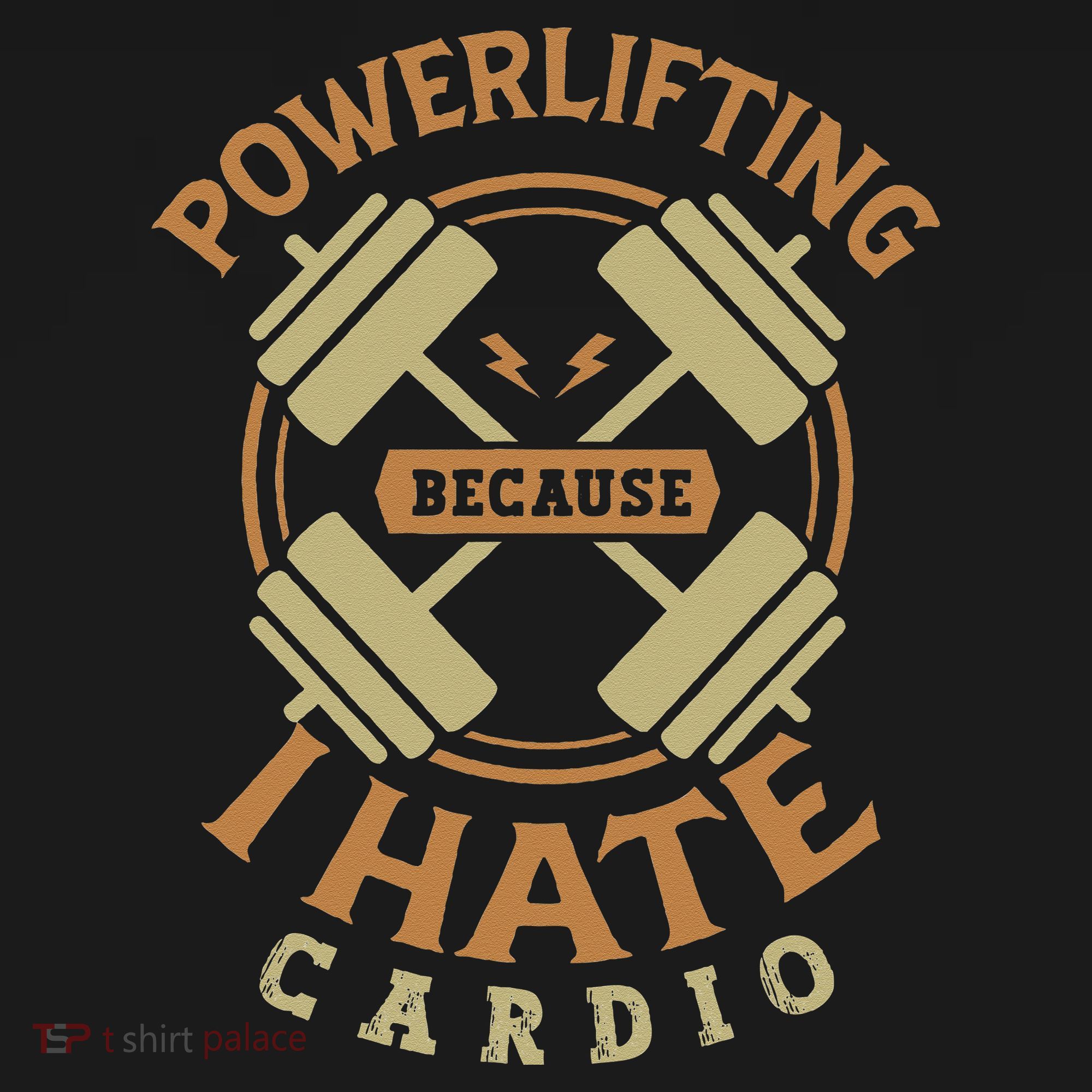 Powerlifting Because I Hate Cardio For A Gym Weightlifting Ornament
