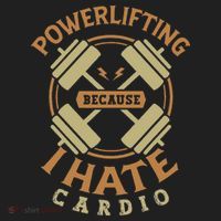 Powerlifting Because I Hate Cardio For A Gym Weightlifting Hat thumb 2